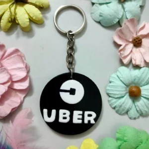 Mandala Art MDF Keychain