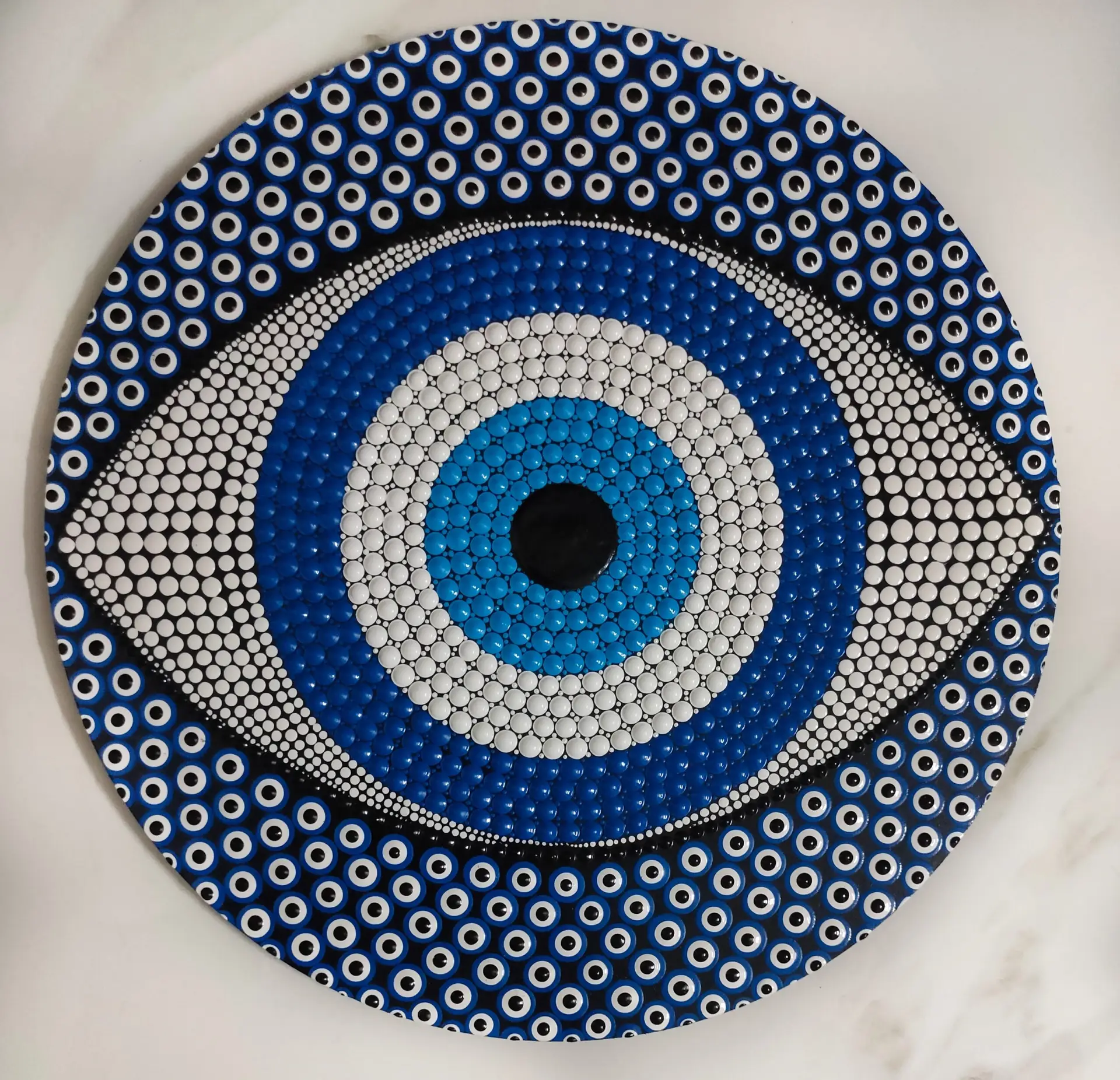 IMG_20230821_050349 Evil Eye Blue Mandala Art | 22-Inch Round Wall Decor
