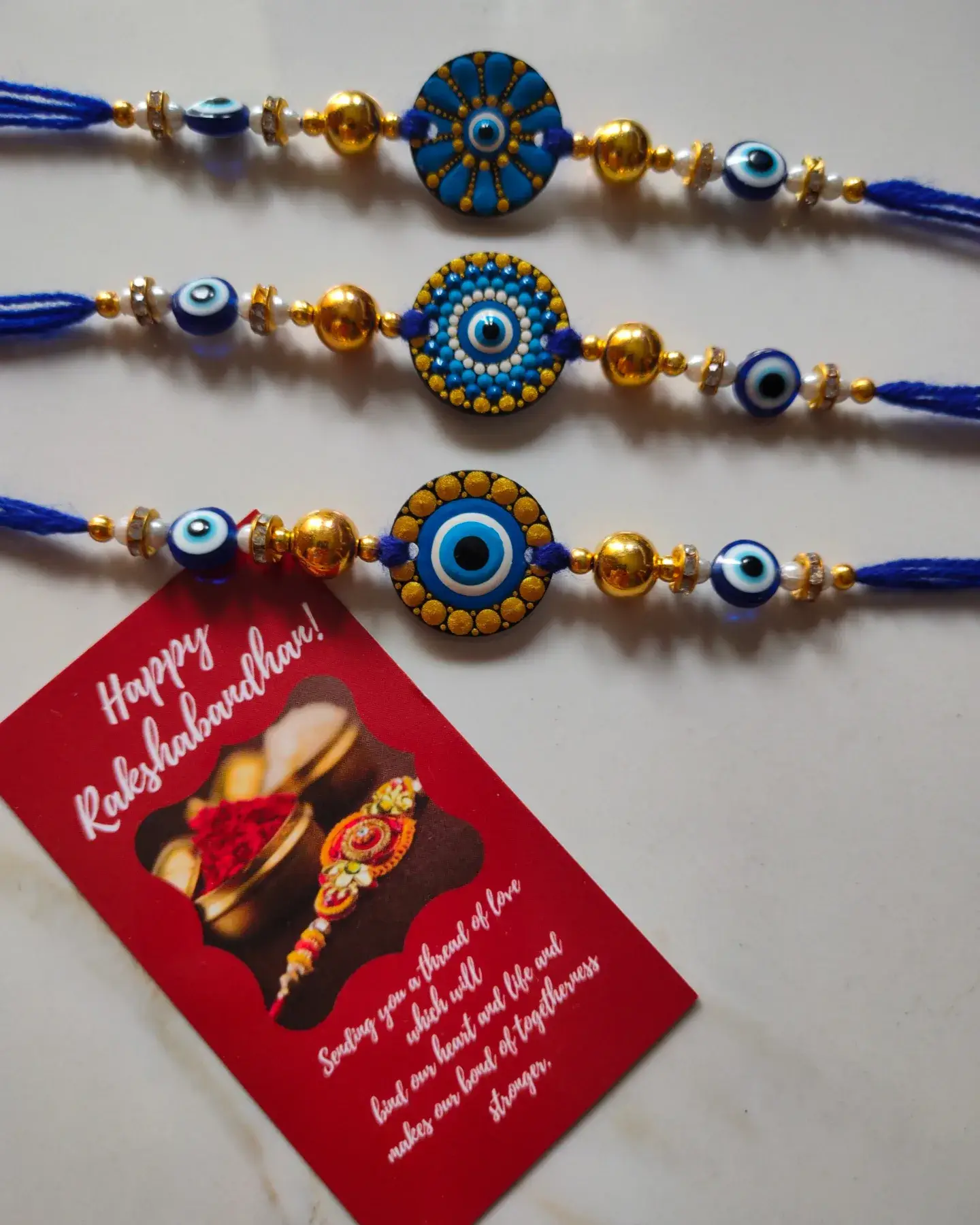 Mandala Wooden Rakhi - Image 4