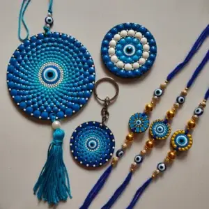 Mandala Wooden Rakhi